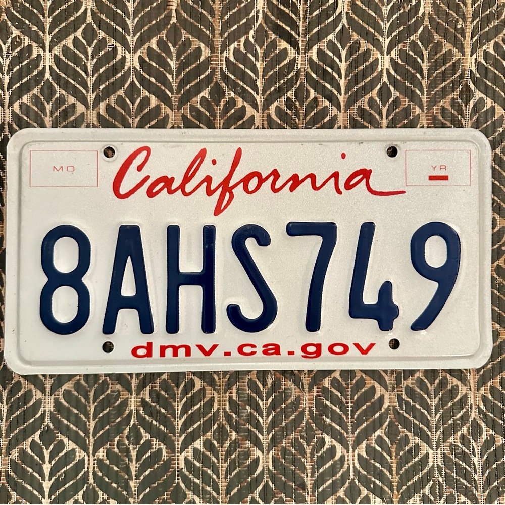 California License Plate